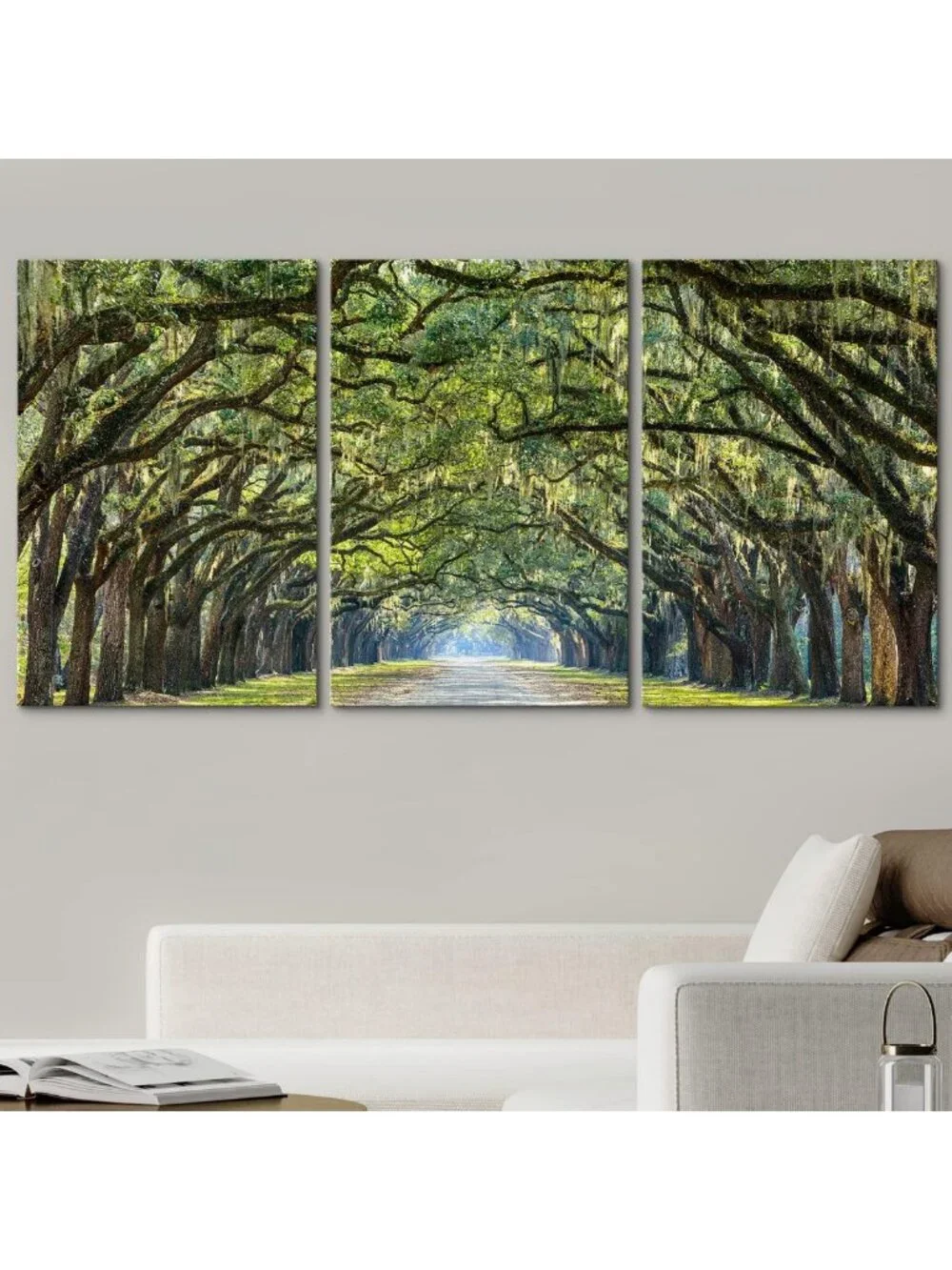 Colorful Nature Canvas Wall Art Set - Hanging Tree Archway Photography, 16x24